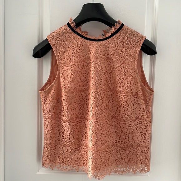 H&M Pink Lace Top Size 12 - Picture 1 of 2